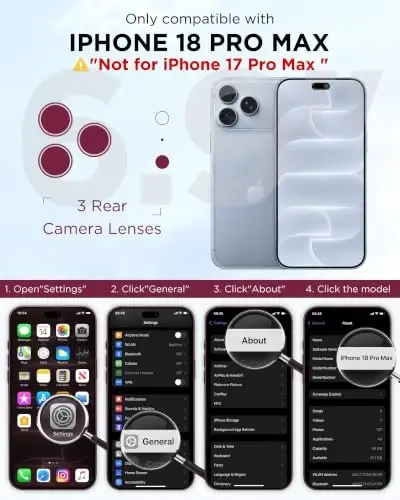 Diaclara Magnetic & Screen Protector for iPhone 18 Pro Max Case,Glacier | Fit for MagSafe, Built‑in Anti‑Scratch Touch‑Sensitive Screen Protector, 360° Dual‑Layer Rugged, Mil‑Grade Drop Protection - 2
