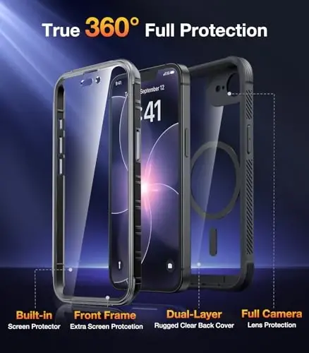 Diaclara Магнитный чехол для iPhone 17e и iPhone 16e 6,1