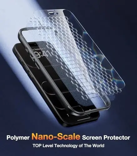 Diaclara Magnetic Designed for iPhone Air Case Full Body Bumper,[Compatible with MagSafe] Military Drop Proof Cover with Built-in Touch Sensitive Anti-Scratch Screen Protector for iPhone 17 Air Black - 6