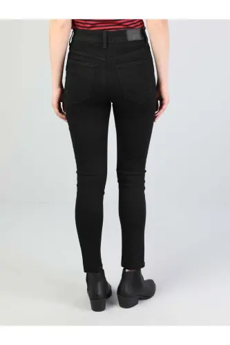 Diana High Waist Skinny Super Slim Fit Black Women's Jeans - COLIN'S (1)
