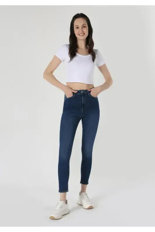 Diana Super Skinny High Waist Slim Leg Blue Women's Jeans - COLIN’S