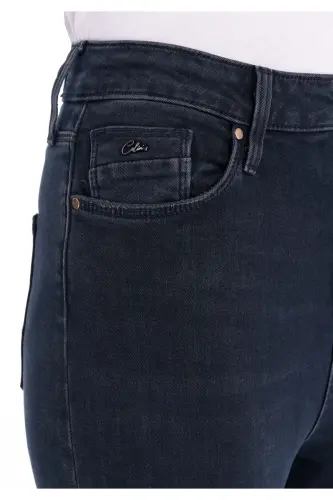 Diana Super Slim Fit Yuqori Bel Tor Tor Qorong'u Movi Ayollar Shimini - 5