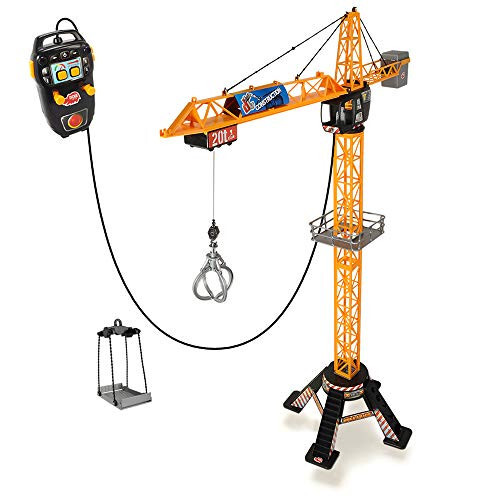 DICKIE TOYS Mighty Construction Crane with Remote Control, 48