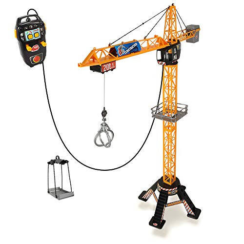 DICKIE TOYS Mighty Construction Crane with Remote Control, 48