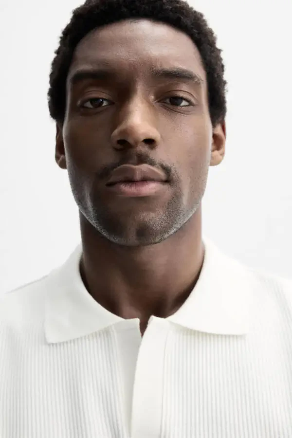 DICKY TEXTURED POLO T-SHIRT-Dirty-white - 5