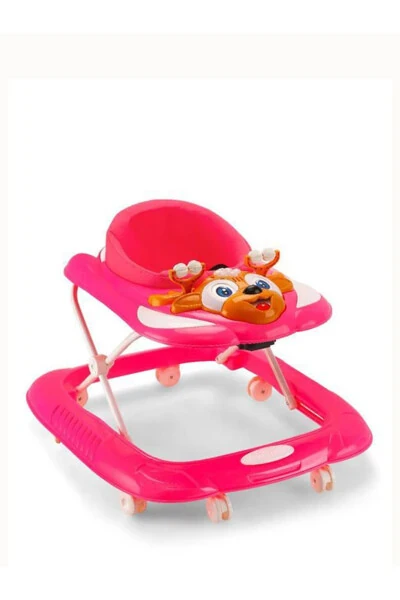 Dido Musical Baby Walker with Seat, 3 Levels, Pink Spider - GENEL MARKALAR