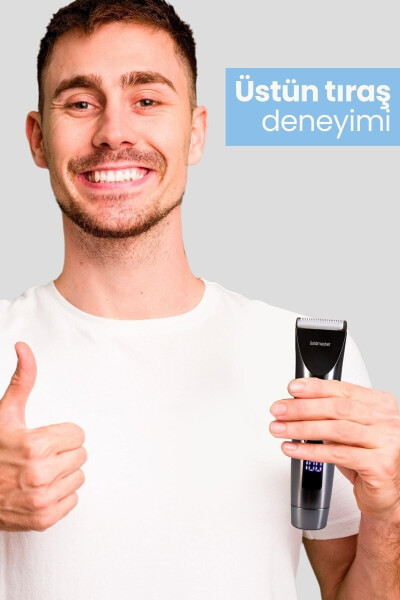 Diego Gm9103 10in1 Islak Kuru Şarjlı Saç Kesme Makinesi - SİYAH - 7
