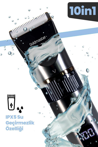 Diego Gm9103 10in1 Islak Kuru Şarjlı Saç Kesme Makinesi - 11