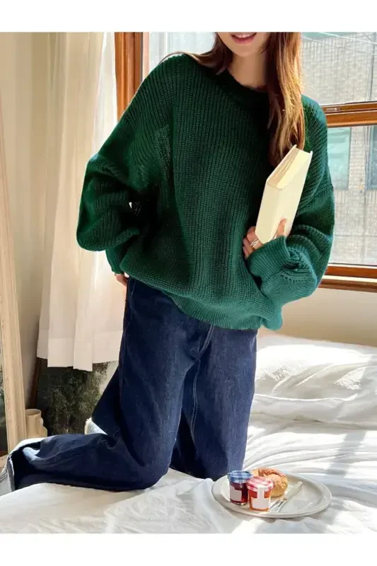 Dier Fashion Women's Oversized Sweater - 4