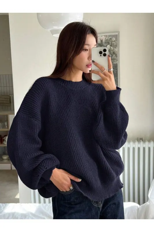 Dier Moda Women's Oversize Sweater - DIER MODA