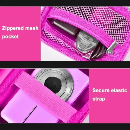 Digital Camera Case Compatible with VAHOIALD FHD 1080P/ for CAMKORY Digital Point and Shoot/for KODAK PIXPRO FZ45-BK 16MP Vlogging/for IWEUKJLO/for Nsoela, Holder for SD Card More- (Box Only) - 6