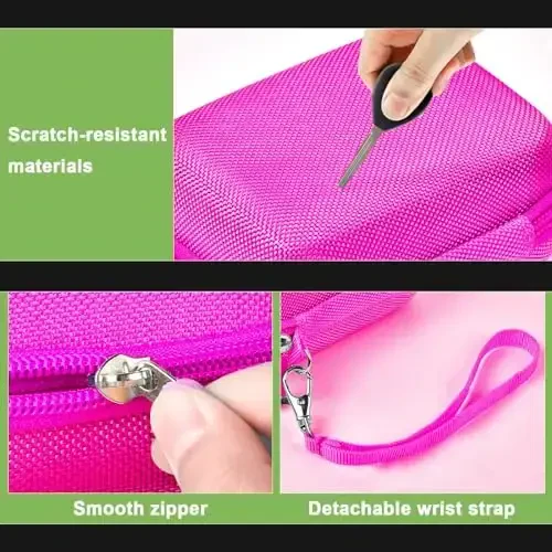 Digital Camera Case Compatible with VAHOIALD FHD 1080P/ for CAMKORY Digital Point and Shoot/for KODAK PIXPRO FZ45-BK 16MP Vlogging/for IWEUKJLO/for Nsoela, Holder for SD Card More- (Box Only) - 4