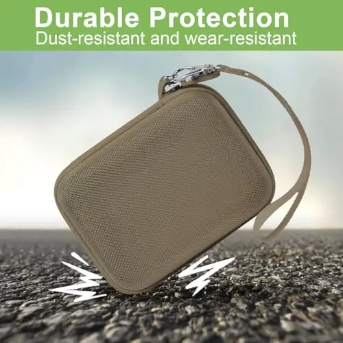 Digital Camera Case Compatible with VAHOIALD FHD 1080P/ for CAMKORY Digital Point and Shoot/for KODAK PIXPRO FZ45-BK 16MP Vlogging/for IWEUKJLO/for Nsoela, Holder for SD Card More- Brown (Box Only) - 5