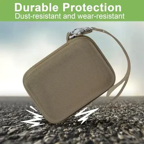 Digital Camera Case Compatible with VAHOIALD FHD 1080P/ for CAMKORY Digital Point and Shoot/for KODAK PIXPRO FZ45-BK 16MP Vlogging/for IWEUKJLO/for Nsoela, Holder for SD Card More- Brown (Box Only) - 5