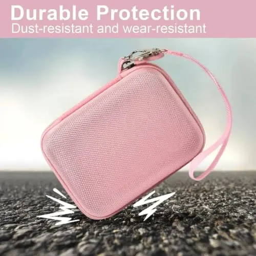 Digital Camera Case Compatible with VAHOIALD FHD 1080P/ for CAMKORY Digital Point and Shoot/for KODAK PIXPRO FZ45-BK 16MP Vlogging/for IWEUKJLO/for Nsoela, Holder for SD Card More- Pink (Box Only) - 5