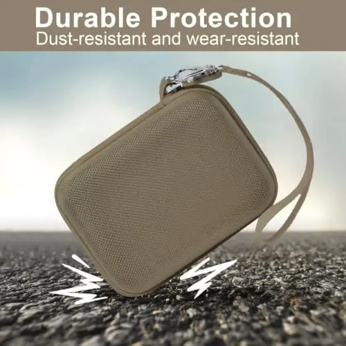 Digital Camera Case VAHOIALD FHD 1080P/ CAMKORY Digital Point and Shoot/KODAK PIXPRO FZ45-BK 16MP Vlogging/IWEUKJLO/Nsoela bilan mos keladi, SD karta uchun ushlagich ko'proq - jigarrang (faqat quti) - 5