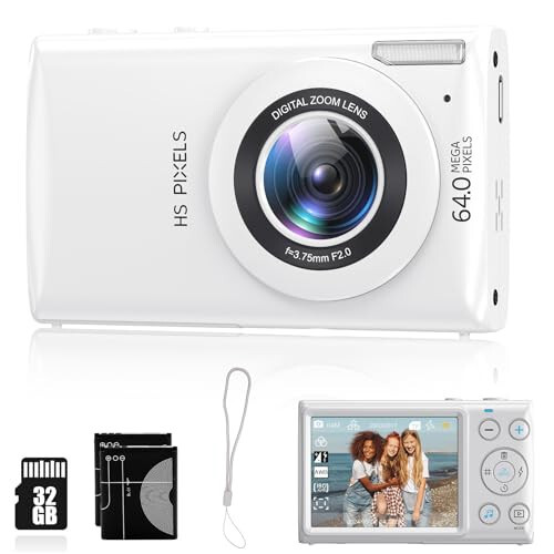 Digital Camera Vlogging Camera 32GB Card 4K Video 2.8