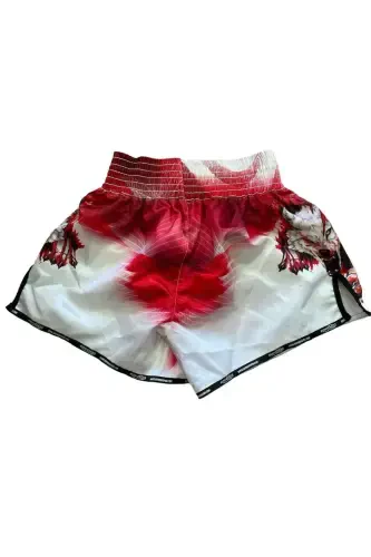DIGITAL CUSTOM DESIGN KICK BOXING SHORT-RED - 3