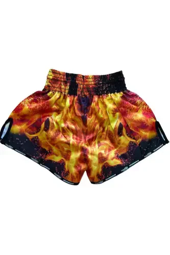DIGITAL CUSTOM DESIGN KICK BOXING SHORT-RED - 3