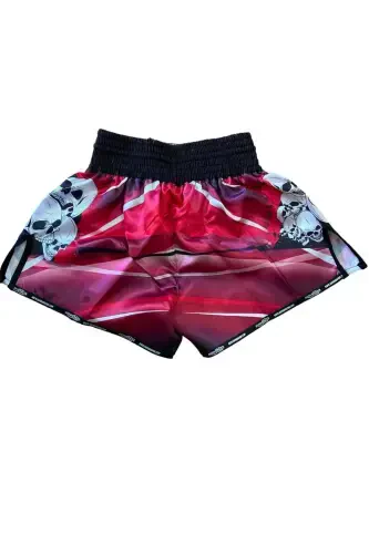 DIGITAL CUSTOM DESIGN KICK BOXING SHORTS-BLACK - 3