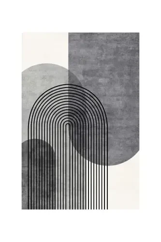 Digital Non-Slip Scandinavian Washable Black Gray Beige Living Room Rug Kitchen Rug Balcony Rug Runner - Decomia Home (1)