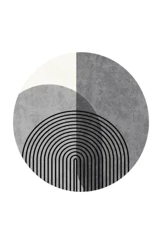 Digital Non-Slip Scandinavian Washable Black Grey Beige Living Room Carpet Kitchen Rug Balcony Runner Rug-Black - DECOMIA HOME (1)