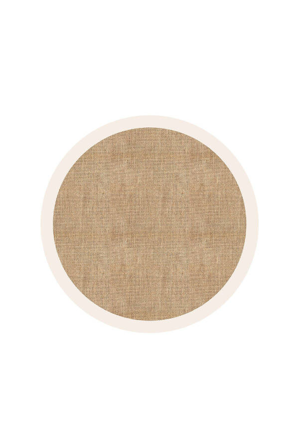 Digital Non-Slip Washable Beige Round Living Room Rug Kitchen Rug Balcony Rug Corridor Rug - 2