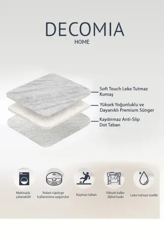 Digital Non-Slip Washable Jute Look Bath Modern Bathroom Toilet Set-Jute - DECOMIA HOME (1)