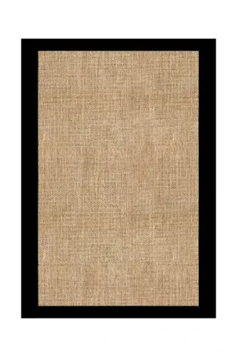 Digital Non-Slip Washable Jute Look Black Framed Living Room Rug Kitchen Rug Runner - DECOMIA HOME (1)