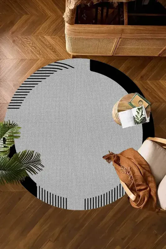 Digital Non-Slip Washable Jute Look Living Room Rug Kitchen Rug Balcony Rug Runner Home Decor-Multi Color - DECOMIA HOME