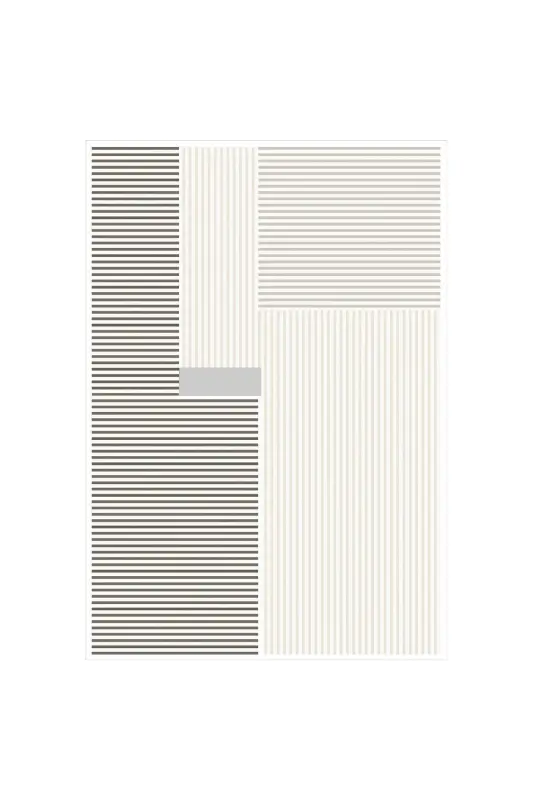 Digital Non-Slip Washable Modern Striped Gray Living Room Rug Kitchen Rug Balcony Rug Runner - 5