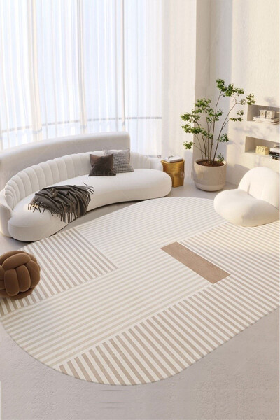 Digital Non-Slip Washable Modern Striped Living Room Rug Kitchen Rug Corridor Rug Carpet Runner - 1