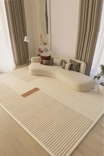 Digital Non-Slip Washable Modern Striped Living Room Rug Kitchen Rug Corridor Rug Carpet Runner 4157 - 1