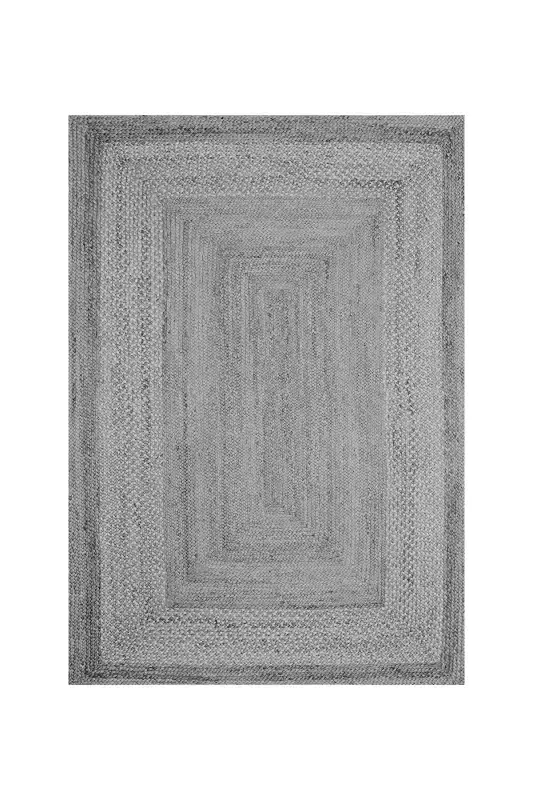 Digital Non-Slip Washable Woven Jute Look Modern Living Room Rug Kitchen Rug Balcony Rug - 2