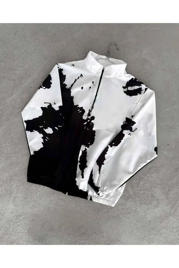 Digital Pattern Raincoat - 1