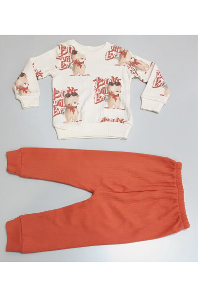 Digital Print Bear Seasonal Cotton Double Baby Set - SÖNMEZ BABY