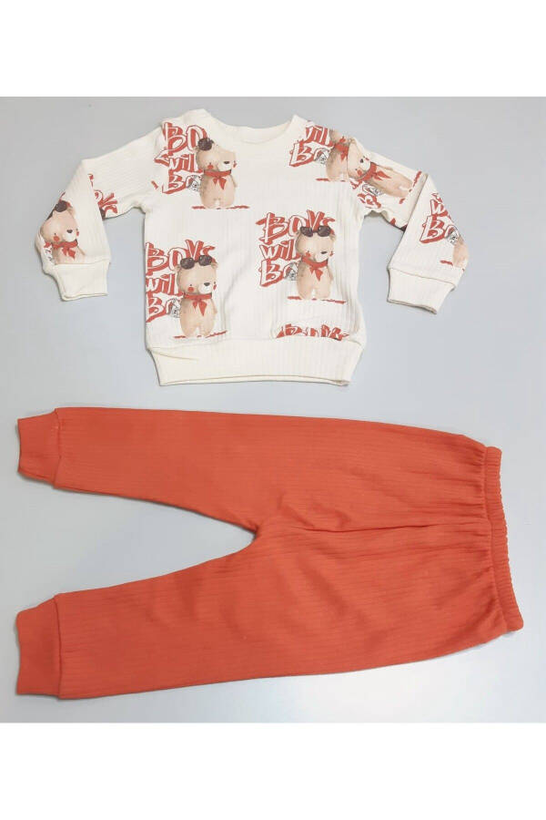 Digital Print Bear Seasonal Cotton Double Baby Set - 1