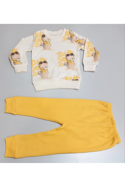 Digital Print Bear Seasonal Cotton Twin Baby Set - SÖNMEZ BABY