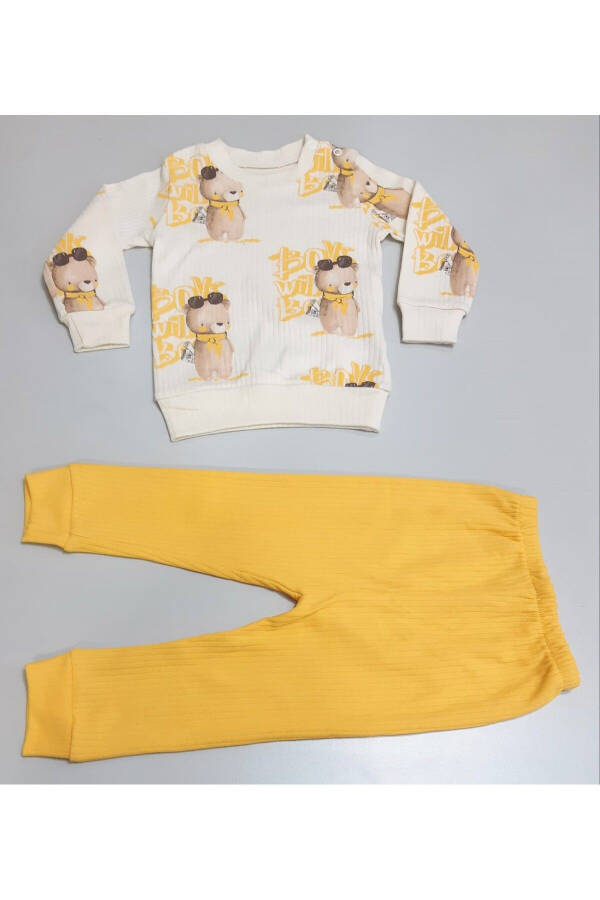 Digital Print Bear Seasonal Cotton Twin Baby Set - 1