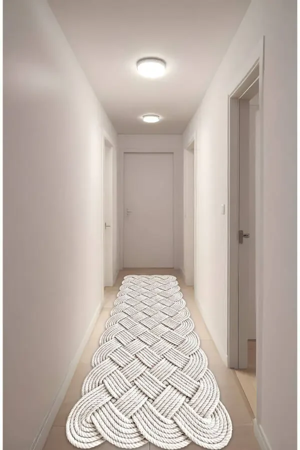 Digital Print Laser Cut Knit 3D Decorative Machine Washable Living Room Kitchen and Runner Rug - 10