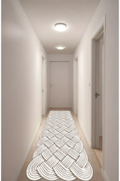 Digital Print Laser Cut Knit 3D Decorative Machine Washable Living Room Kitchen and Runner Rug - Noble Halı (1)