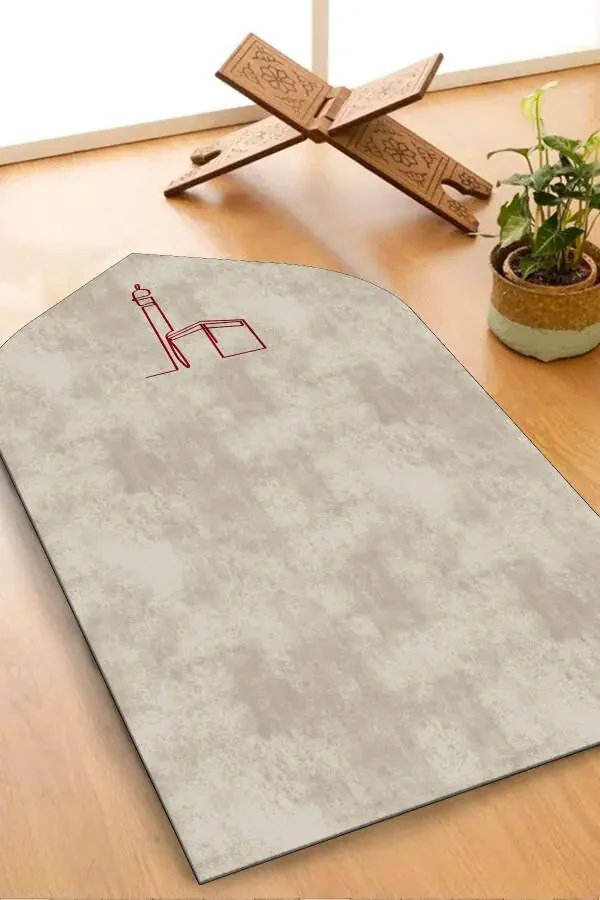 Digital Print Prayer Mat Double Prayer Mat Kaaba Pattern Prayer Mat Dowry Prayer Mat - 3