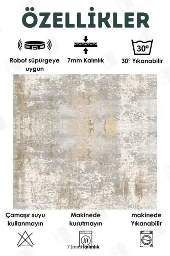 Digital Print Washable Non-Slip Base Decorative Living Room Carpet Kitchen Carpet (4)-karemavi - 4