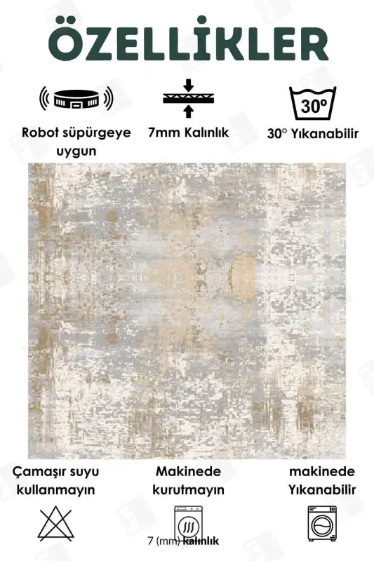 Digital Print Washable Non-Slip Base Decorative Living Room Carpet Kitchen Carpet (4)-karemavi - 4