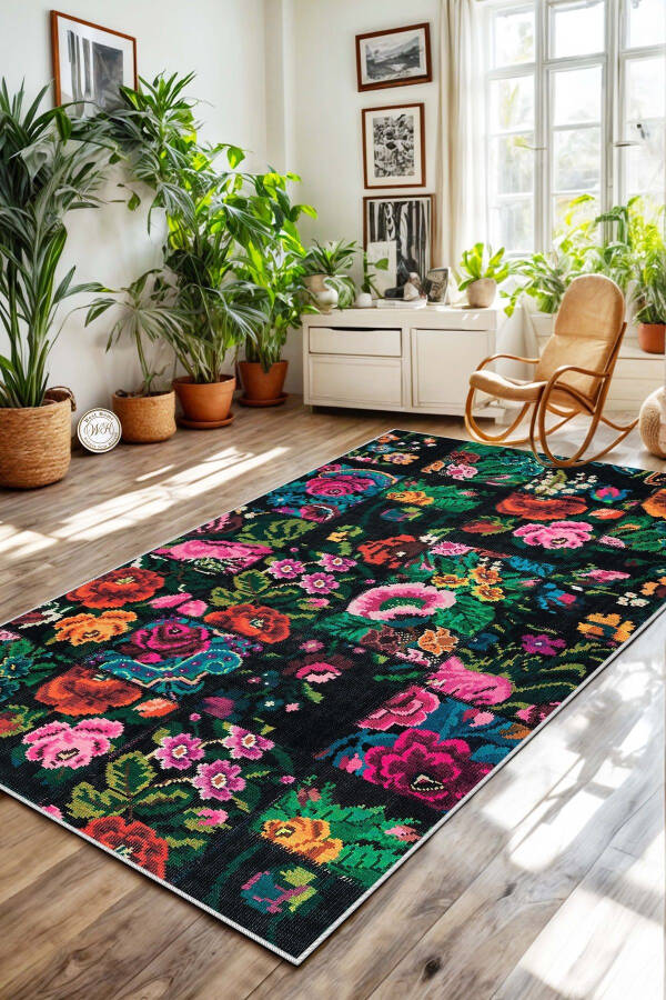 Digital Print Washable Non-Slip Stain-Resistant Kitchen Rug Living Room Rug And Runner - 1