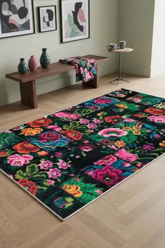 Digital Print Washable Non-Slip Stain-Resistant Kitchen Rug Living Room Rug And Runner - 1