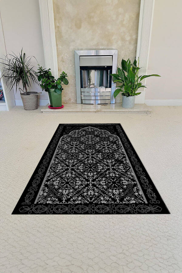 Digital Printed Anti-slip Base Washable Souvenir Heirloom Prayer Rug - 3