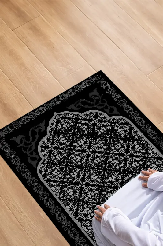 Digital Printed Anti-slip Base Washable Souvenir Heirloom Prayer Rug - 2
