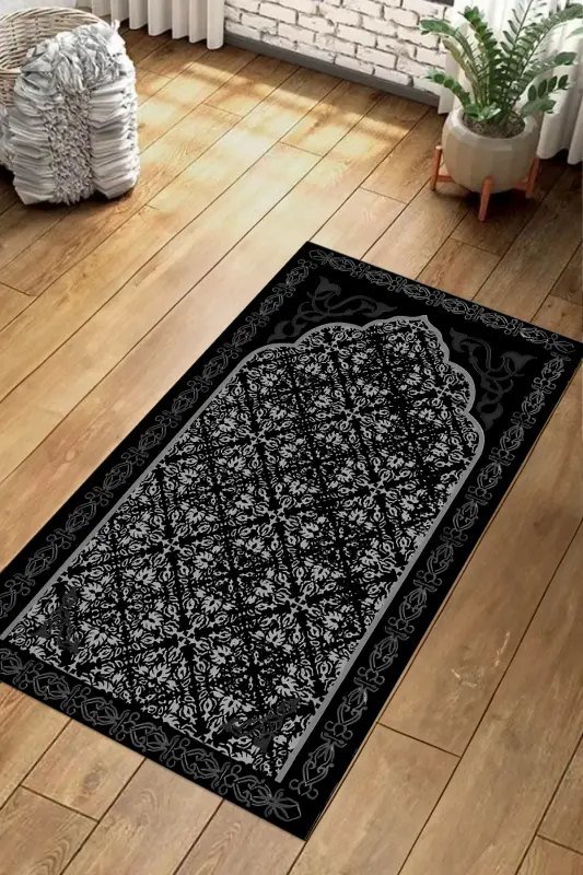 Digital Printed Anti-slip Base Washable Souvenir Heirloom Prayer Rug - 7