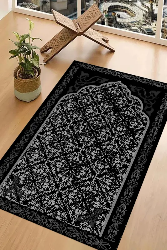 Digital Printed Anti-slip Base Washable Souvenir Heirloom Prayer Rug - 9